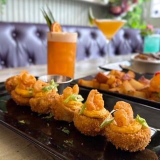 Tempura Deviled Eggs w/Short